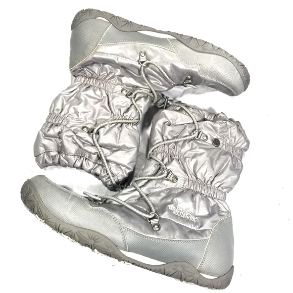 silver winter boots